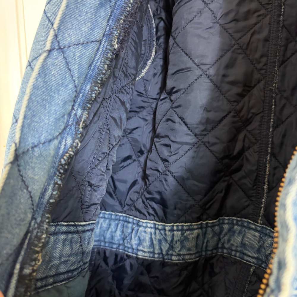 Supreme Dickies Quilted Denim Coverall Blue Washed Jumpsuit Small FW22 - Picture 7 of 11